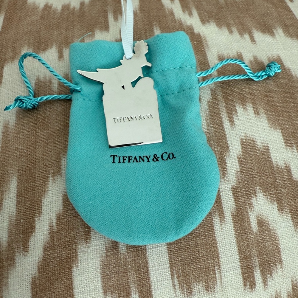 2025 Tiffany & Co. Silver Holiday Ornament with Blue Pouch